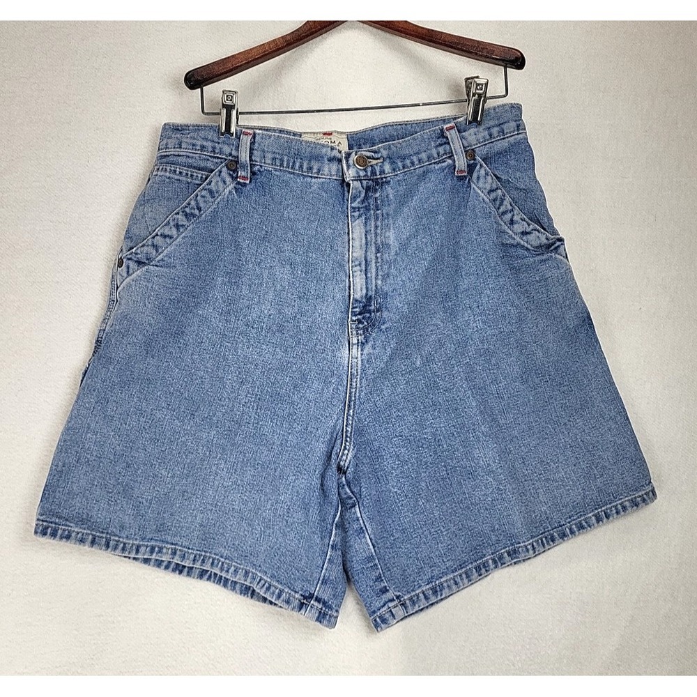 Vintage Y2k 90s Jorts Sonoma Denim Shorts‎ Men's Size 16 Waist 33 Blue Jeans